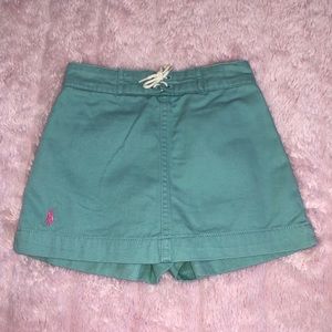Ralph Lauren Skirt/Short Skort Mint Green Girls 2T